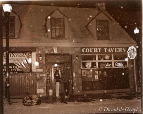 Van Dyke print of the Court Tavern in New Brunswick, NJ